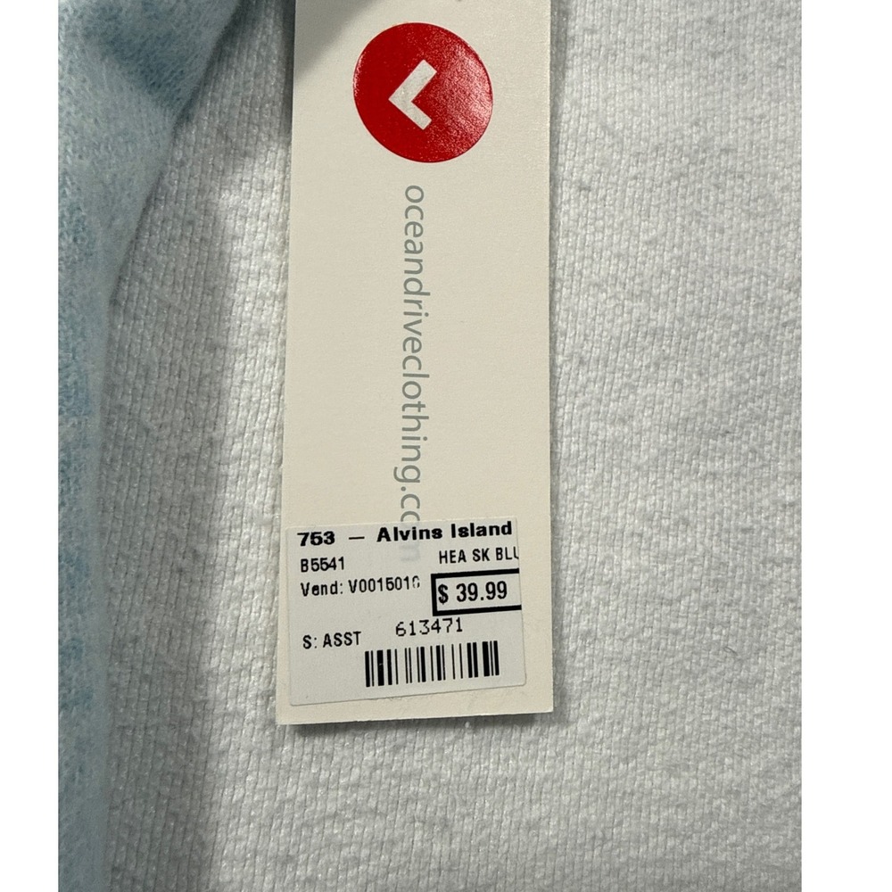 Ocean Drive Anna Maria Island Florida Hoodie Light Blue Heather Graphic Large - Picture 5 of 8